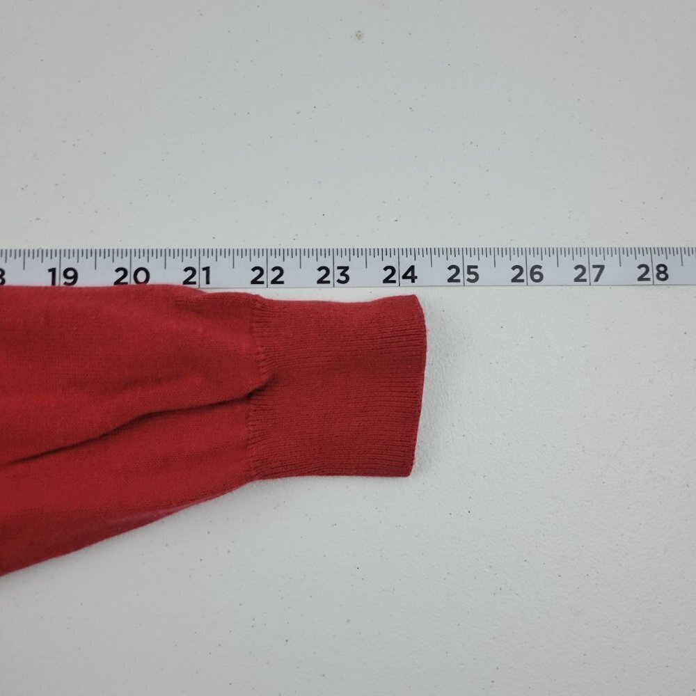 Jos A Bank signature collection quarter zip sweater mens pima Large red Mens 434 - Picture 7 of 10
